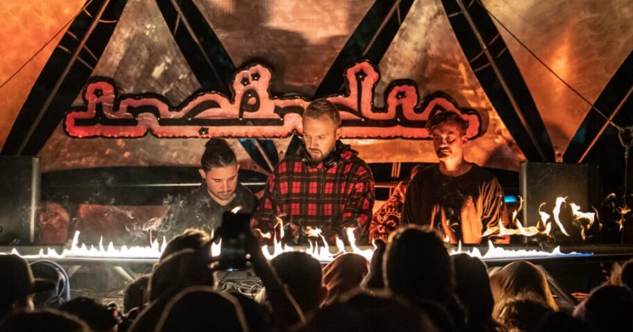 Skrillex, Bonobo, and Chris Lake play first-ever b2b2b at bought out Suwannee Hulaween img