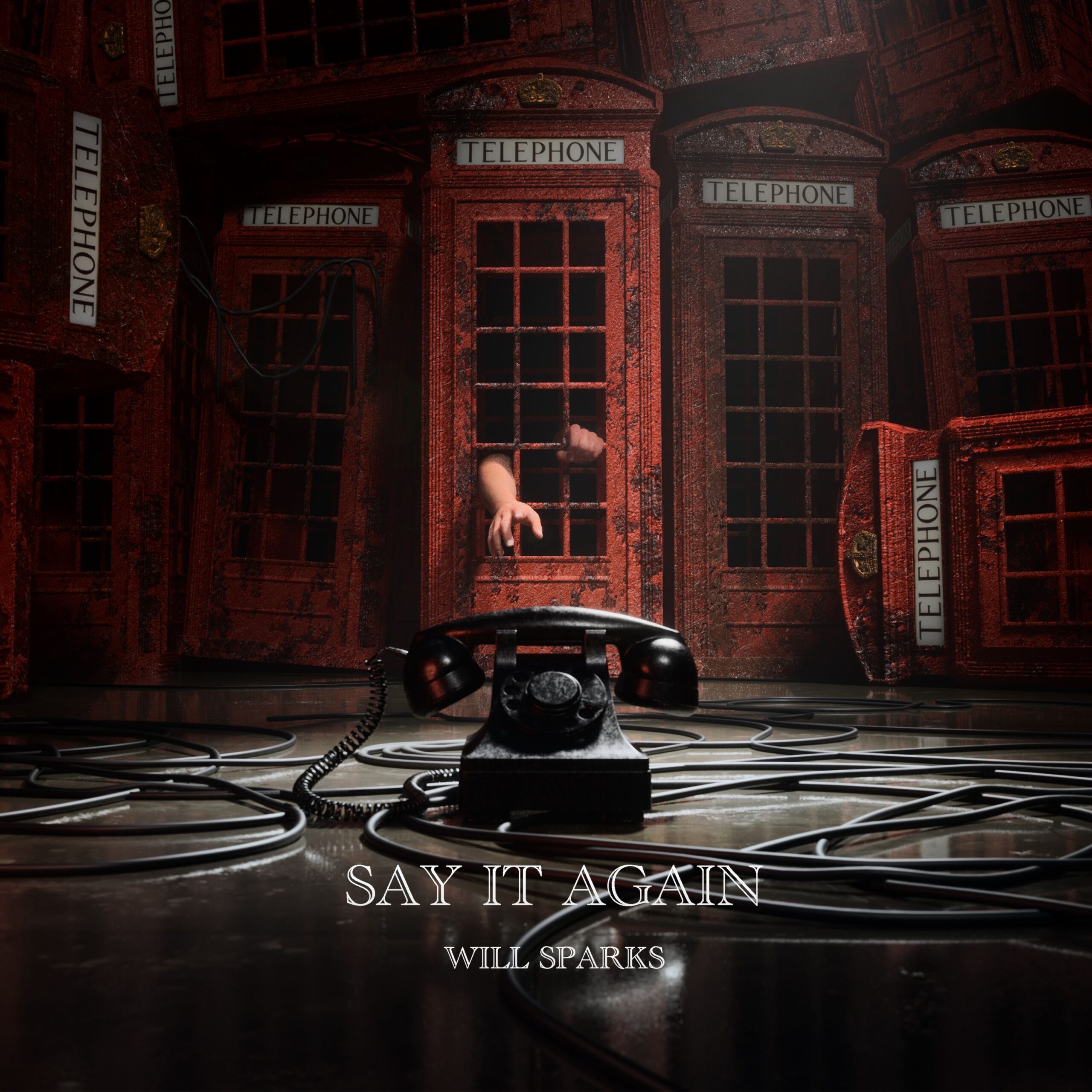 Will Sparks. Say it again. Again it. Say it Single Cover.