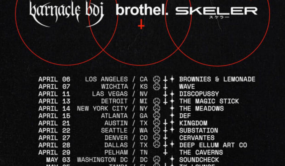 Skeler, barnacle boi and brothel. to Headline Massive Wave Music Tour Across the States img