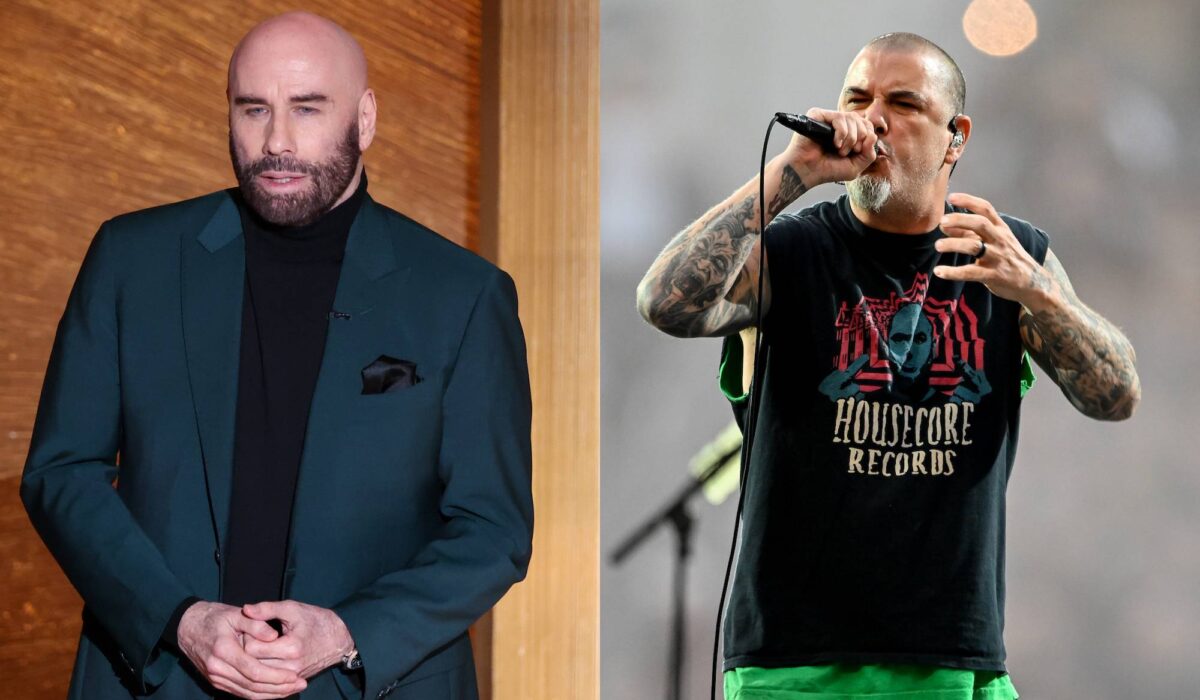 John Travolta hangs out with Pantera at a Metallica gig img