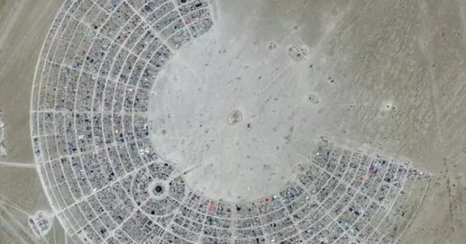 Satellite Flyover Captures Fascinating Images of Burning Man 2023 From Space img