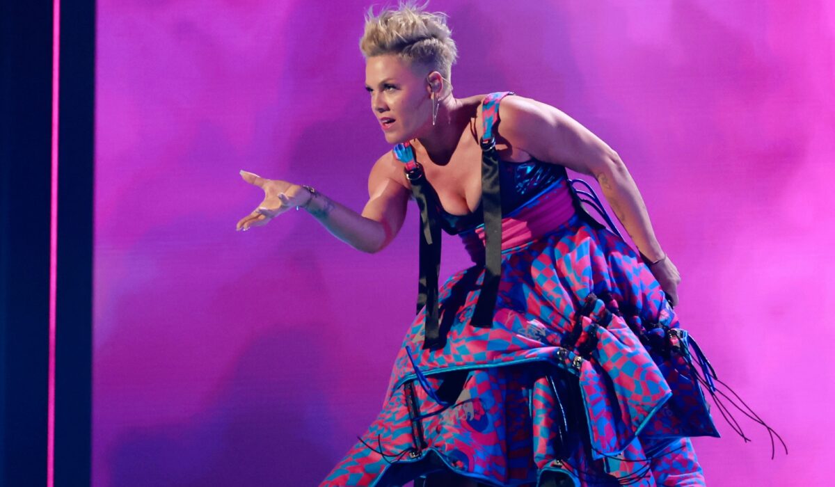 Watch Pink throw out anti-circumcision protestor from show img