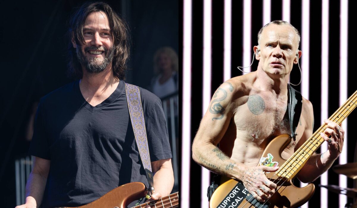Keanu Reeves had an impromptu bass lesson from Flea img