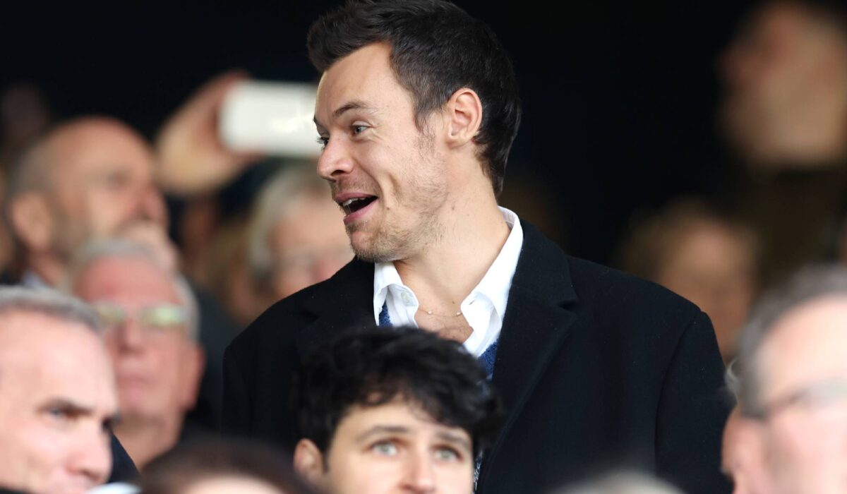 Harry Types and Vampire Weekend’s Ezra Koenig attend Luton City’s sport in opposition to Manchester United img