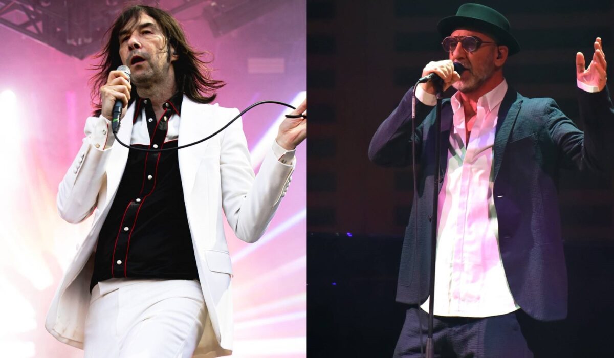 Watch Primal Scream’s Bobby Gillespie be part of Eric Cantona on stage to sing music ex-footballer penned for Palestine img