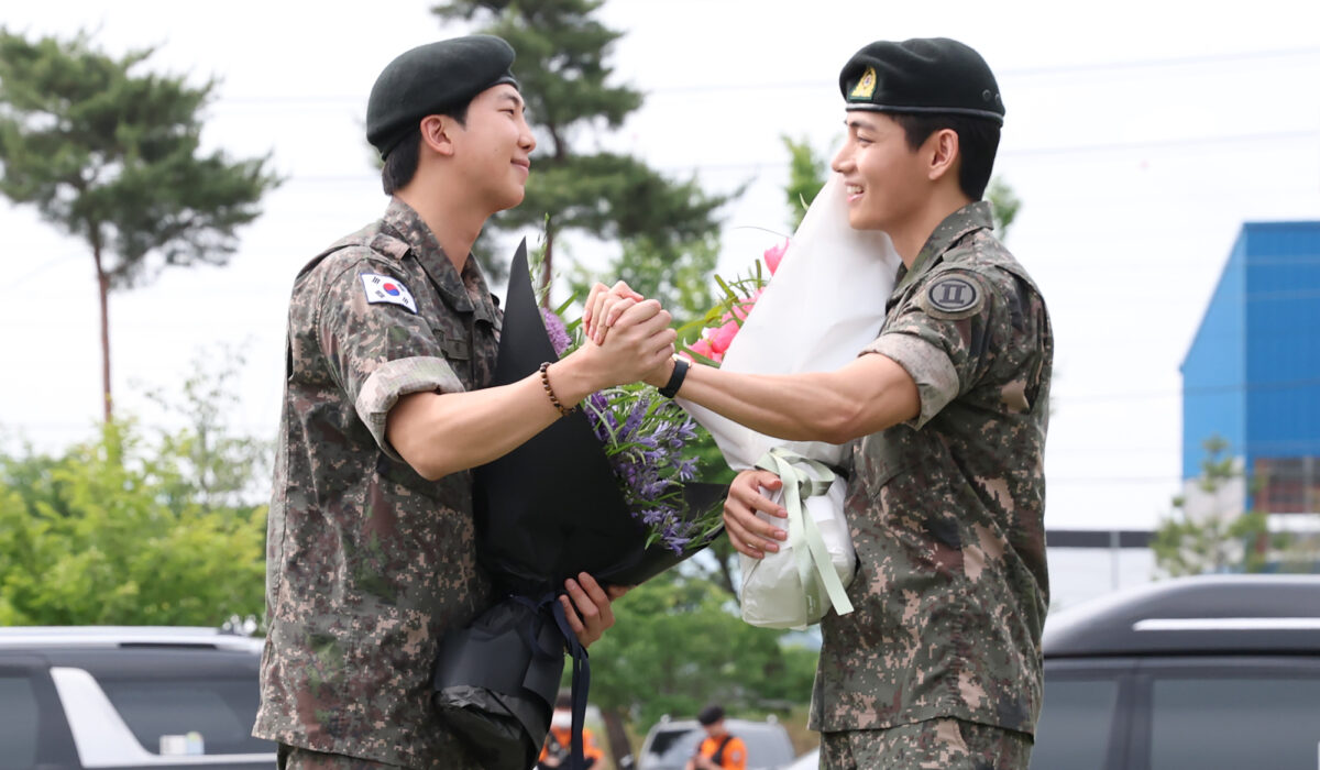 BTS’ RM and V discharged from South Korean army after finishing necessary service img