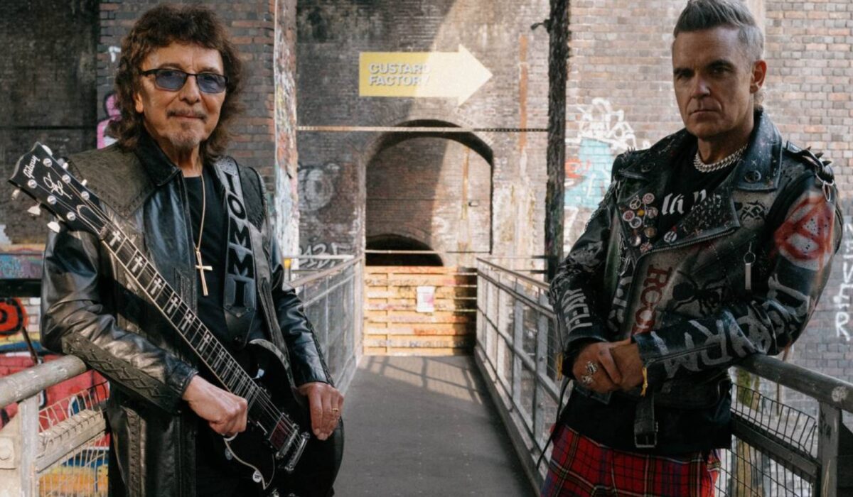 Watch Robbie Williams and Tony Iommi talk about collaboration in behind-the-scenes footage of ‘Rocket’ music video img
